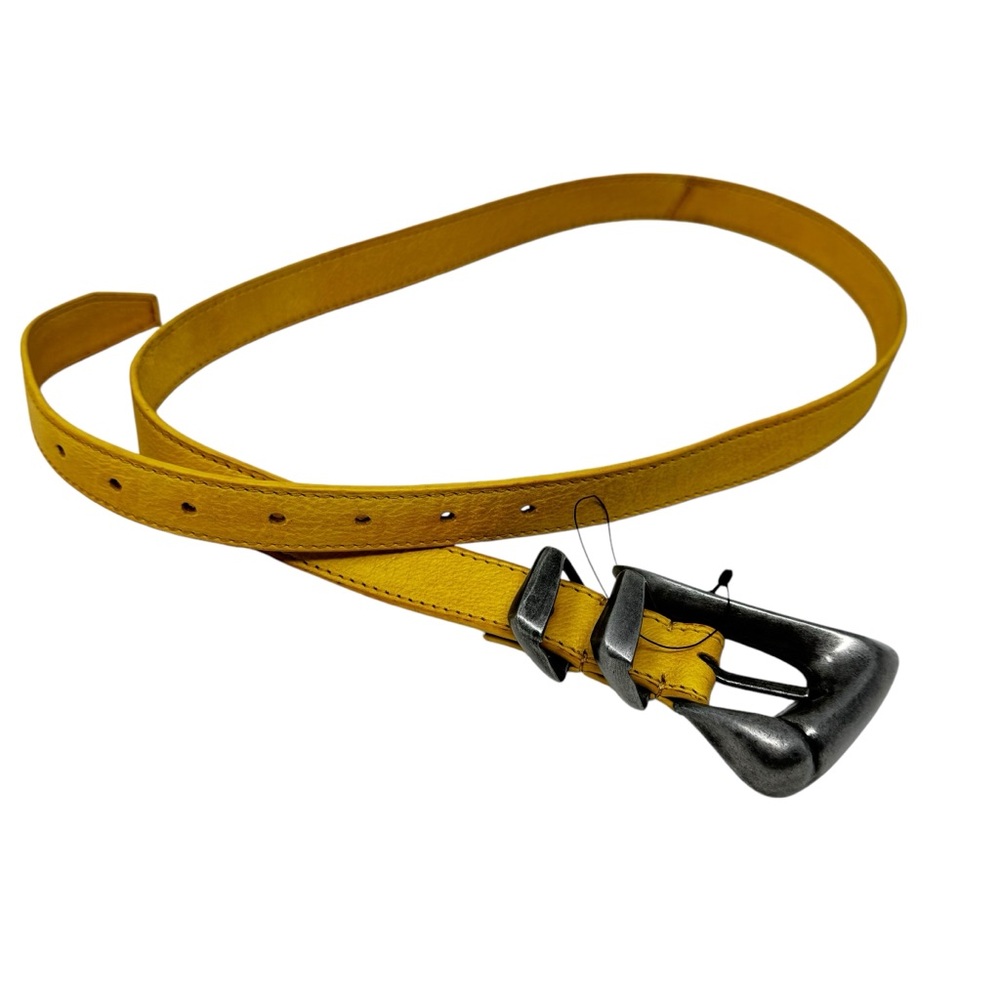 NWOT Free People Billie Leather Belt in Honey - Picture 2 of 9